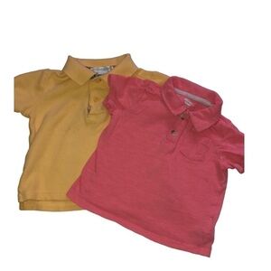 Collared short sleeve toddler shirt bundle. (6-12 months)